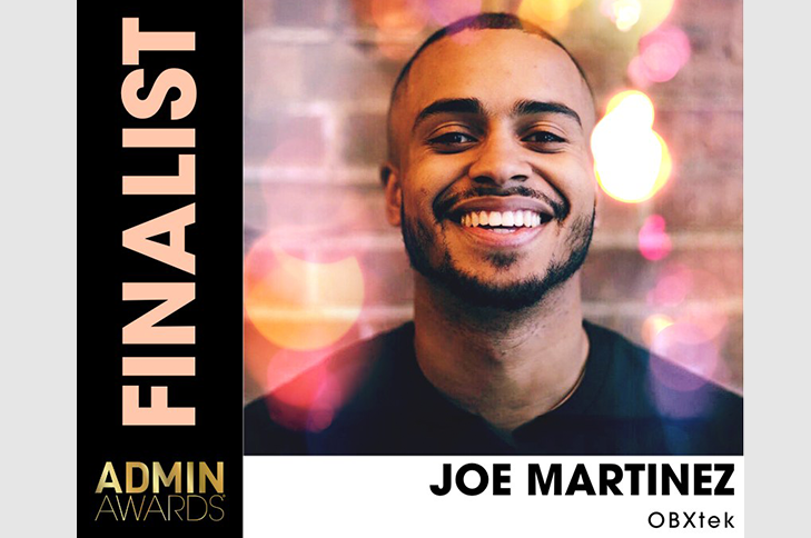 OBXtek's Joe Martinez selected as finalist for Admin Awards