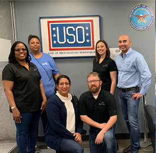 OBXtek team at USO event